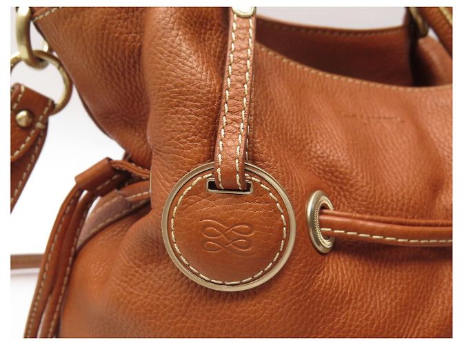BORSA A MANO LANCEL PREMIER FLIRT MM A02174 PELLE GRANA CAMEL TRACOLLA BAG 750 - vista 4