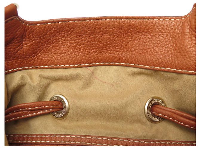 BORSA A MANO LANCEL PREMIER FLIRT MM A02174 PELLE GRANA CAMEL TRACOLLA BAG 750 - vista 9