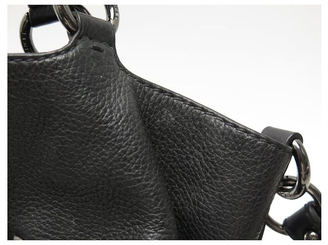 BORSA A MANO LANCEL PREMIER FLIRT MM A02174 IN PELLE GRANA CON TRACOLLA Nero - vista 18