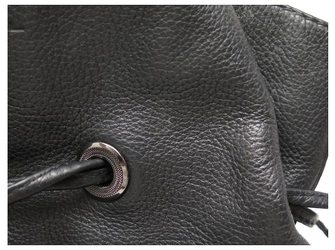 BORSA A MANO LANCEL PREMIER FLIRT MM A02174 IN PELLE GRANA CON TRACOLLA Nero - vista 19
