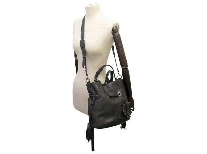 BORSA A MANO LANCEL PREMIER FLIRT MM A02174 IN PELLE GRANA CON TRACOLLA Nero - vista 4