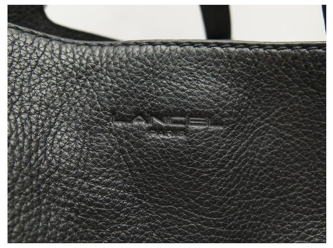 BORSA A MANO LANCEL PREMIER FLIRT MM A02174 IN PELLE GRANA CON TRACOLLA Nero - vista 5