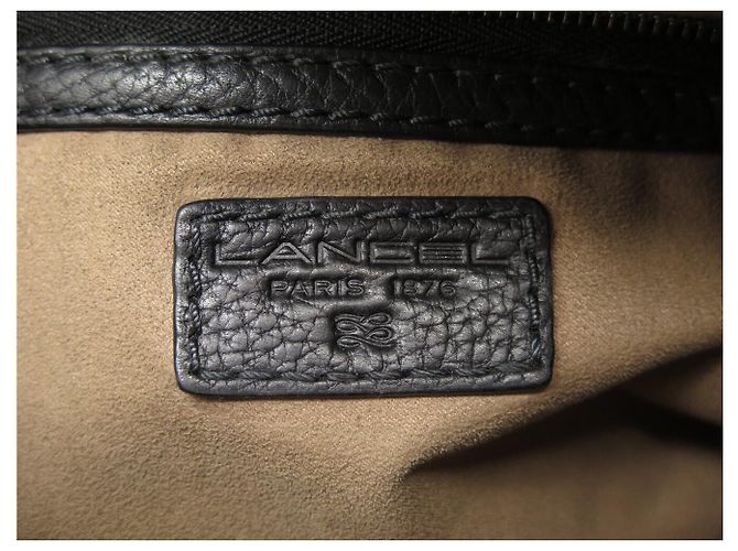 BORSA A MANO LANCEL PREMIER FLIRT MM A02174 IN PELLE GRANA CON TRACOLLA Nero - vista 9