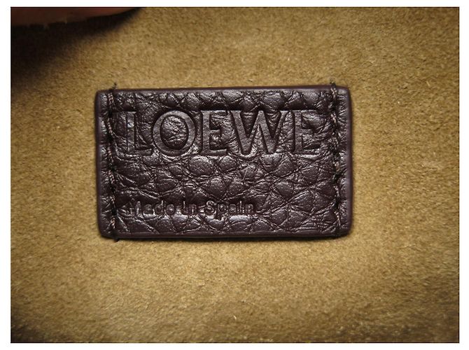 NOVA BOLSA DE TIRO LOEWE PEBBLE MESSENGER BANBA73X04 COURO GRAINÊ Marrom - vista 10