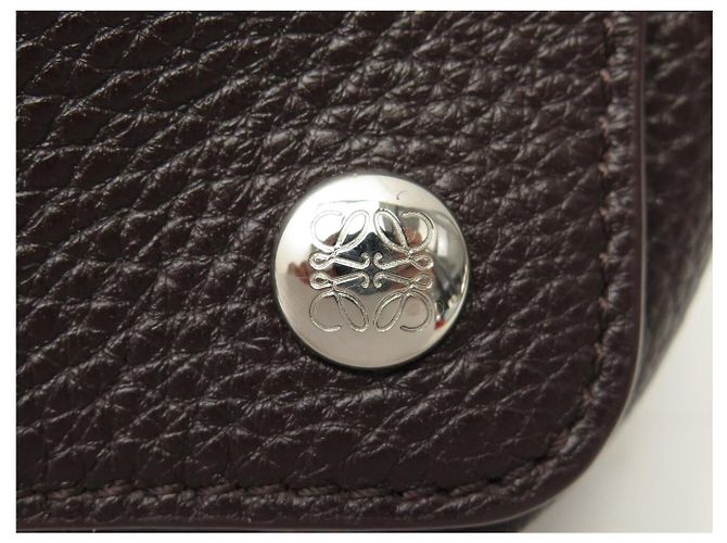 NOVA BOLSA DE TIRO LOEWE PEBBLE MESSENGER BANBA73X04 COURO GRAINÊ Marrom - vista 7