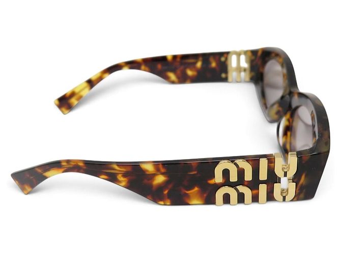 GAFAS DE SOL MIU MIU GLIMPSE SMU 11W NUEVAS CAREY MARRÓN Castaño - vista 4