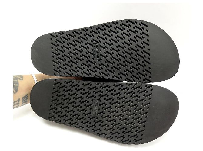 Hermès NUOVE SCARPE HERMES SANDALI EXTRA H222302ZV02 37 MULES CHAINE D'ANCRE Nero - vista 6