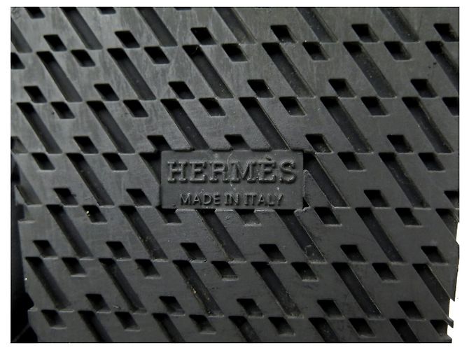 Hermès NUOVE SCARPE HERMES SANDALI EXTRA H222302ZV02 37 MULES CHAINE D'ANCRE Nero - vista 7