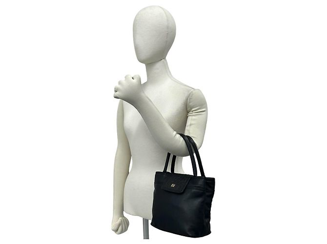 Borsa Loewe in pelle di struzzo Nero - vista 2