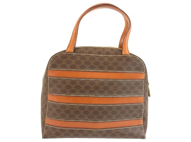 Céline Celine Vintage Macadam Handtasche Braun - Ansicht 2