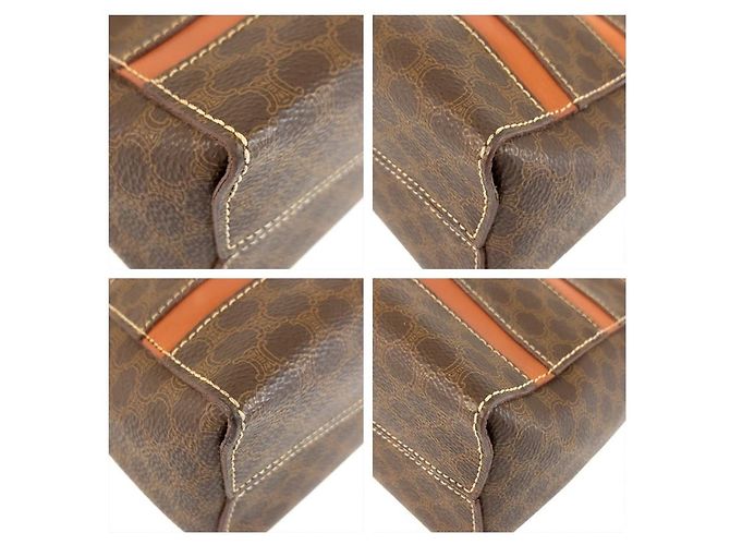 Céline Celine Vintage Macadam Handtasche Braun - Ansicht 3