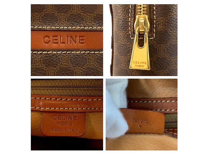Céline Celine Vintage Macadam Handtasche Braun - Ansicht 4