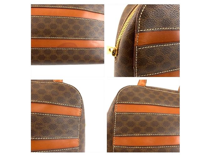 Céline Celine Vintage Macadam Handtasche Braun - Ansicht 5