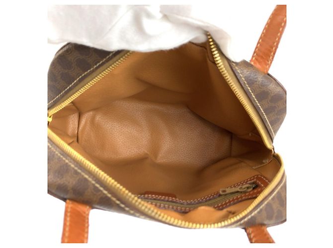 Céline Celine Vintage Macadam Handtasche Braun - Ansicht 9