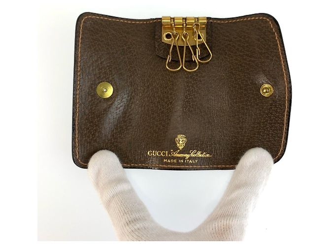 Gucci Old Gucci Porta chiavi Marrone - vista 4