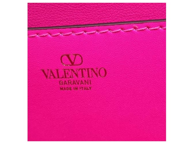 Borsa a tracolla Valentino Garavani Rockstud23 East West in pelle rosa - vista 6