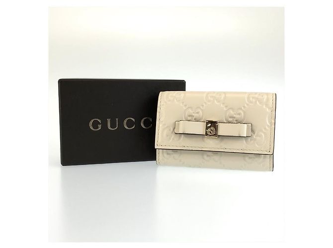 Portachiavi Gucci Guccissima a 6 ganci Marrone Beige - vista 10