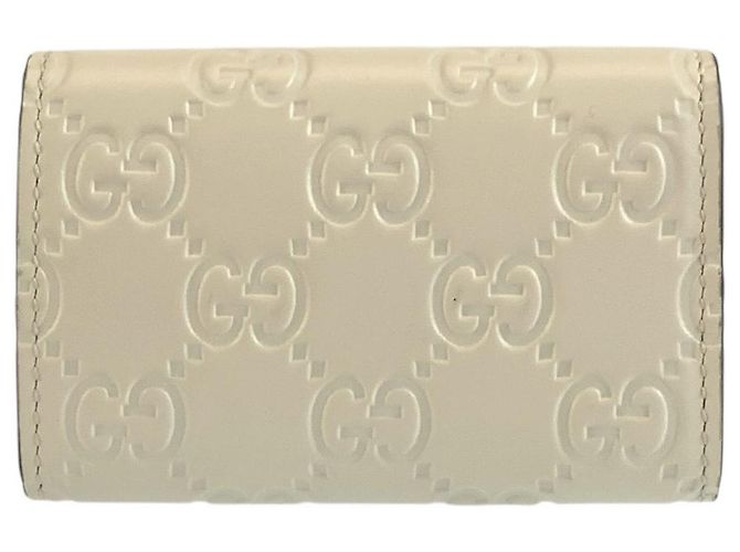 Portachiavi Gucci Guccissima a 6 ganci Marrone Beige - vista 2