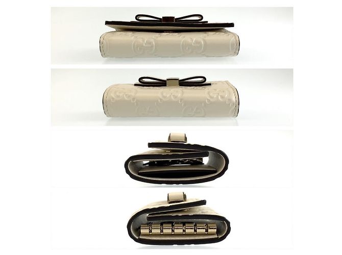 Portachiavi Gucci Guccissima a 6 ganci Marrone Beige - vista 9
