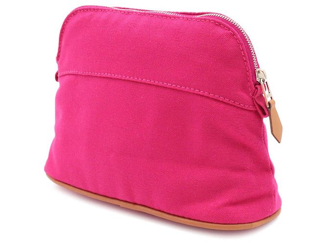 Hermès Pouch Hermes Bolide20 Canvas Rosa - vista 2