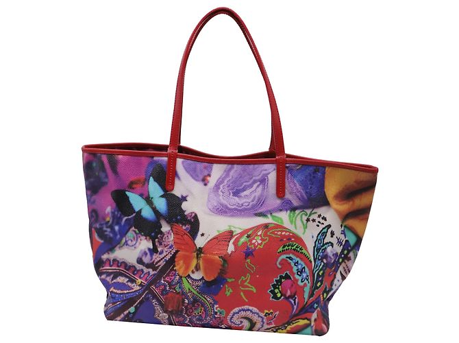 Etro Shopper mit Schmetterlings-Print aus multicoloured beschichtetem Canvas Mehrfarben - Ansicht 4