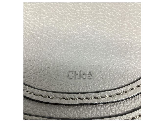 Borsa a tracolla Chloé Marcie Small in pelle di vitello beige Grigio - vista 10