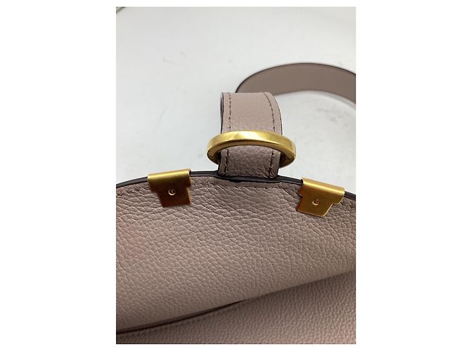 Borsa a tracolla Chloé Marcie Small in pelle di vitello beige Grigio - vista 13