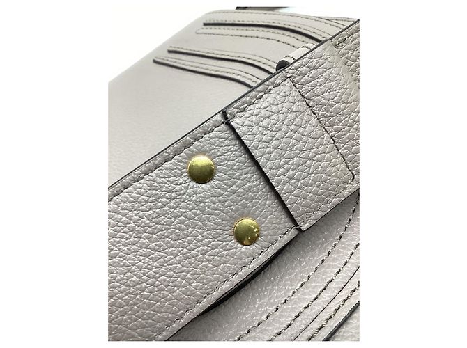 Borsa a tracolla Chloé Marcie Small in pelle di vitello beige Grigio - vista 15