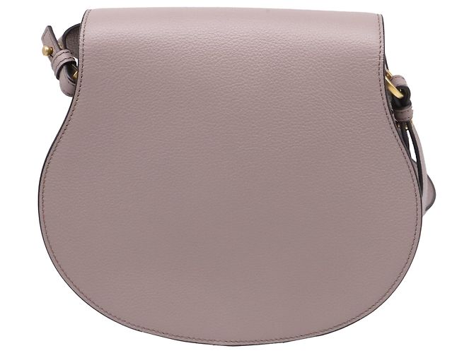 Borsa a tracolla Chloé Marcie Small in pelle di vitello beige Grigio - vista 4
