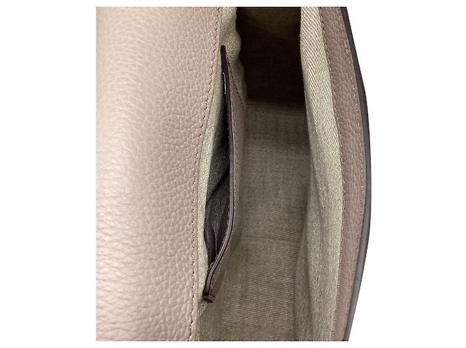 Borsa a tracolla Chloé Marcie Small in pelle di vitello beige Grigio - vista 7