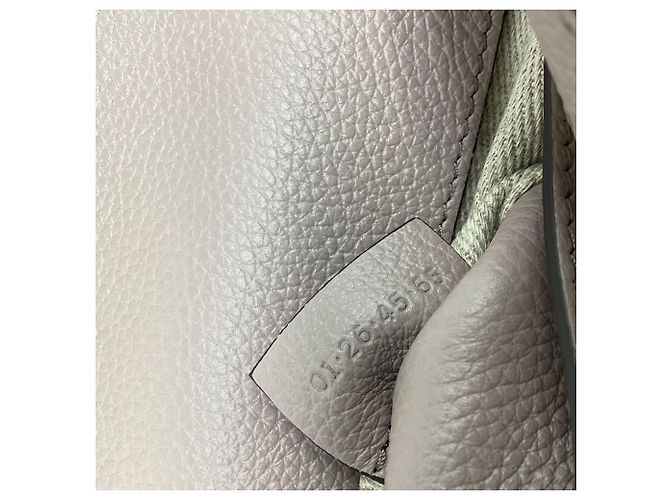 Borsa a tracolla Chloé Marcie Small in pelle di vitello beige Grigio - vista 9