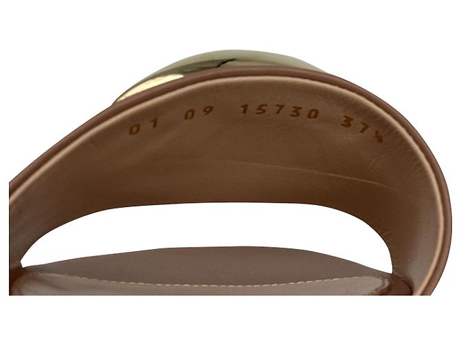 Sandali slide decorati Gianvito Rossi in pelle di agnello Beige - vista 8