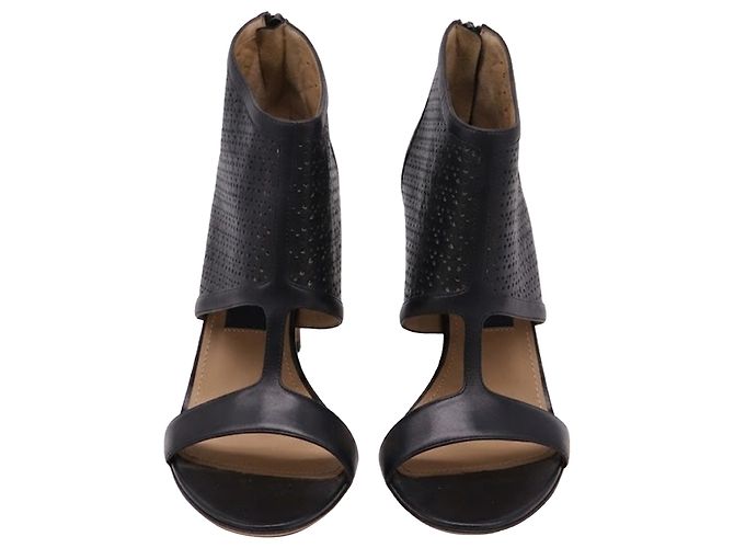 Salvatore Ferragamo Décolleté Pacella aperte Salvatorre Ferragamo in pelle nera Nero - vista 2