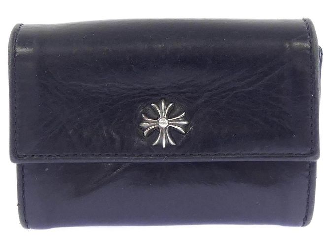 CHROME HEARTS TINY BJS Ledergeldbörse Schwarz - Ansicht 2