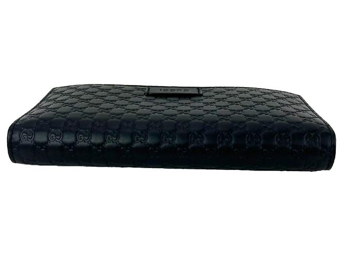 Portafoglio lungo Continental Gucci Micro Guccissima Nero - vista 3