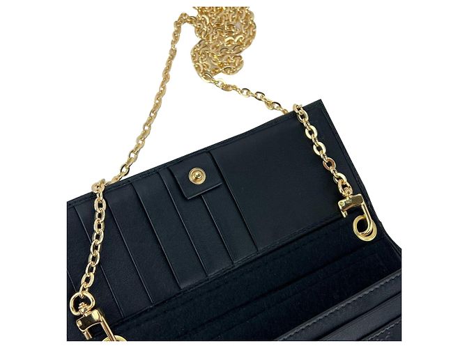 Portafoglio lungo Continental Gucci Micro Guccissima Nero - vista 5
