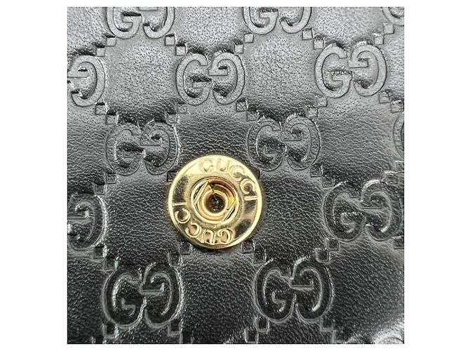 Portafoglio lungo Continental Gucci Micro Guccissima Nero - vista 9