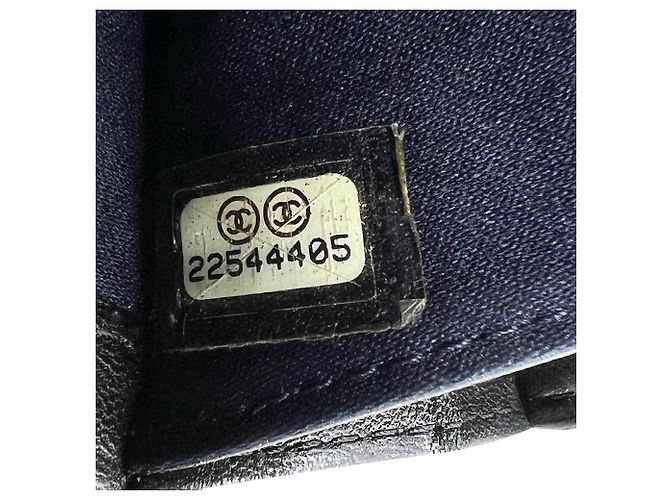 Cartera clutch larga Chanel Airline Triple CC Logo Negro - vista 6