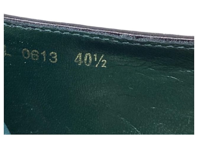 Ballerine Christian Dior Cannage Smoking in camoscio verde - vista 9