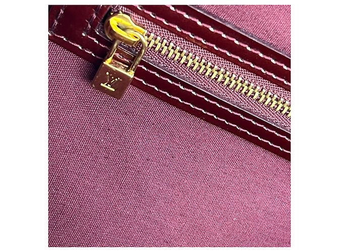 Borsa Tote Louis Vuitton Wilshire MM Vernis Patent Leather Amarante - vista 4