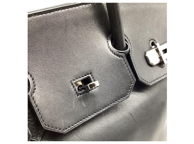 Borsa Hermès Birkin 35 in pelle di vitello nera Nero - vista 13