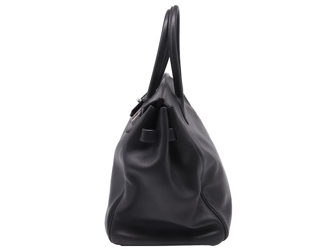 Borsa Hermès Birkin 35 in pelle di vitello nera Nero - vista 3