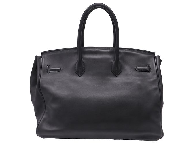 Borsa Hermès Birkin 35 in pelle di vitello nera Nero - vista 4