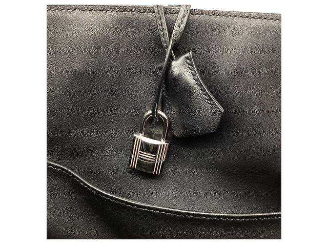 Borsa Hermès Birkin 35 in pelle di vitello nera Nero - vista 9
