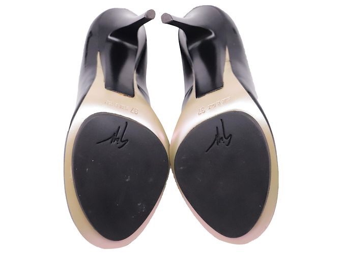 Giuseppe Zanotti Plateau-Pumps aus schwarzem Lackleder - Ansicht 6