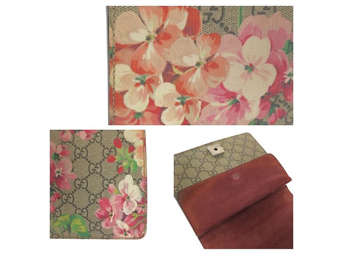 Borsa Gucci Dionysus GG Blooms Supreme Canvas Marrone Beige - vista 6
