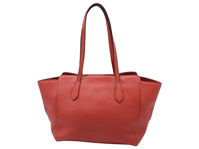 Bolso Tote Gucci Swing en piel roja - vista 4