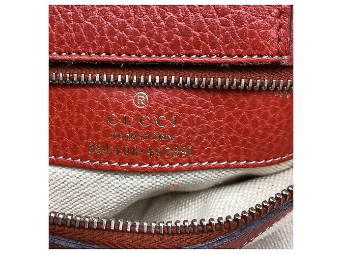Bolso Tote Gucci Swing en piel roja - vista 9