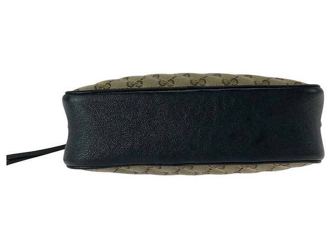 Borsa a tracolla Gucci GG Marmont in tela e pelle Marrone - vista 10