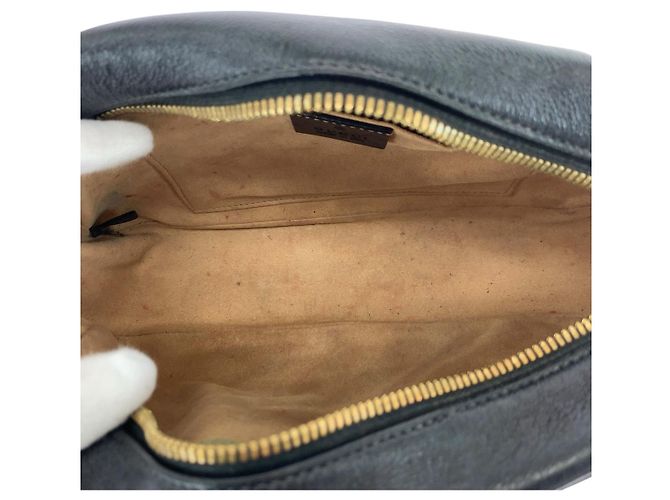 Borsa a tracolla Gucci GG Marmont in tela e pelle Marrone - vista 9